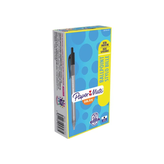 Balpen Paper Mate Inkjoy 100RT medium zwart
