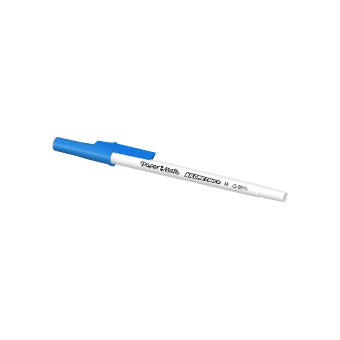 Balpen Paper Mate Kilometrico Recycled medium blauw