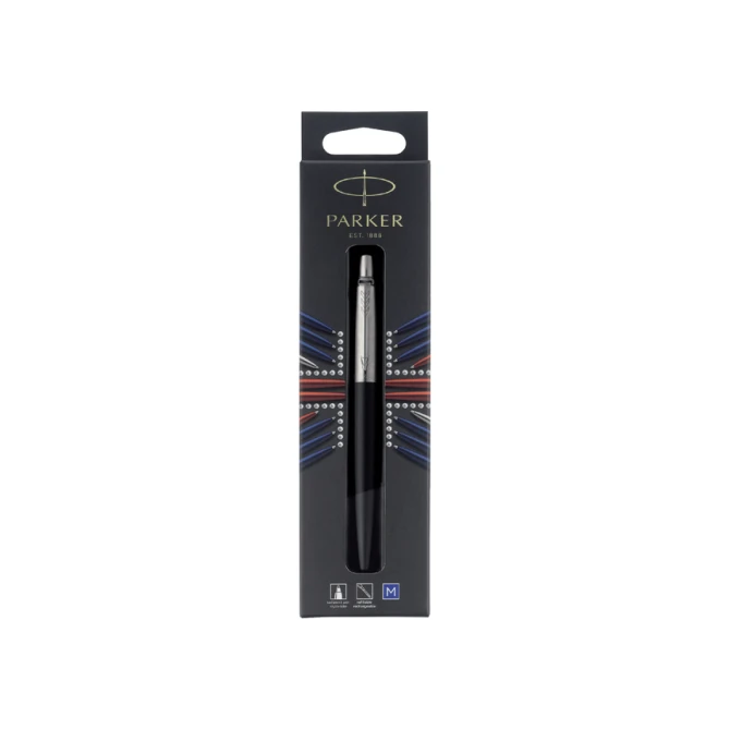 Balpen Parker Jotter Bond street black CT medium blister à 1 stuk