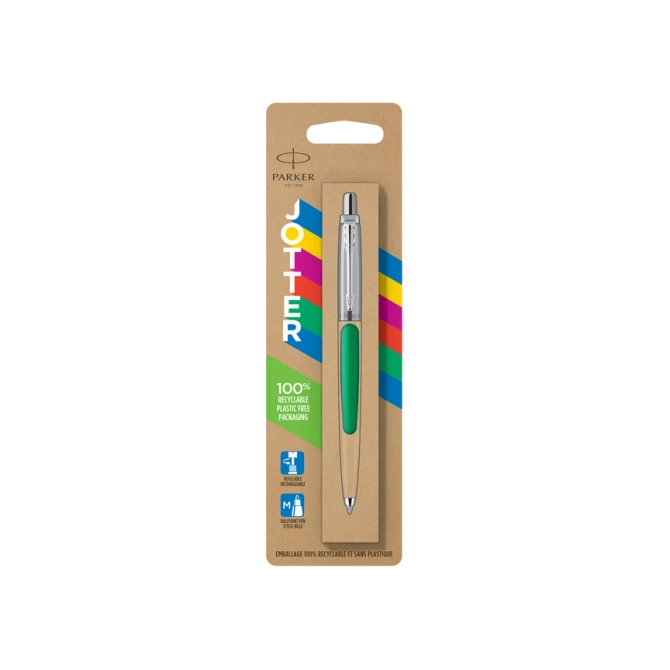 Balpen Parker Jotter Original green CT medium blister à 1 stuk
