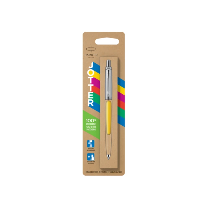 Balpen Parker Jotter Original yellow CT medium blister à 1 stuk