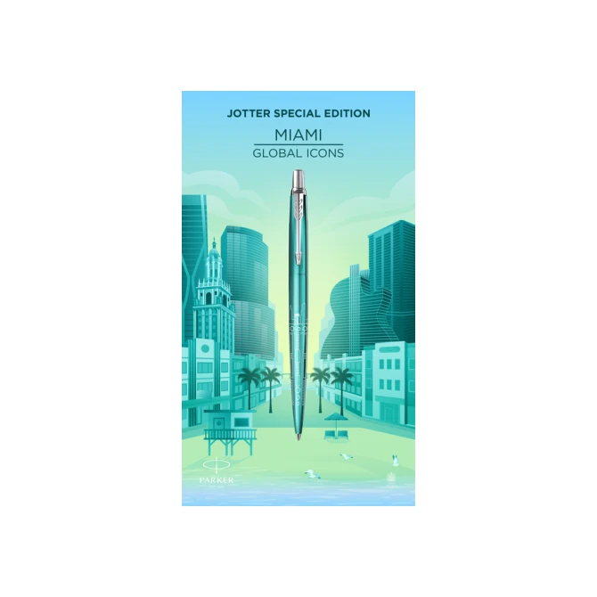 Balpen Parker Jotter special edition Miami turquoise CT medium