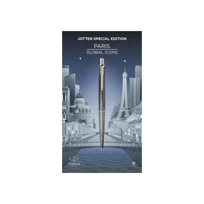Balpen Parker Jotter special edition Paris grey CT medium