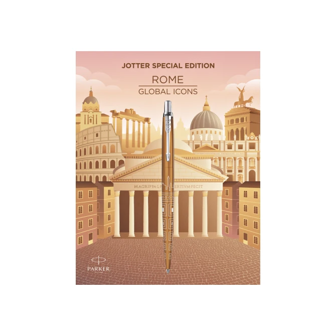Balpen Parker Jotter special edition Rome bronze CT medium