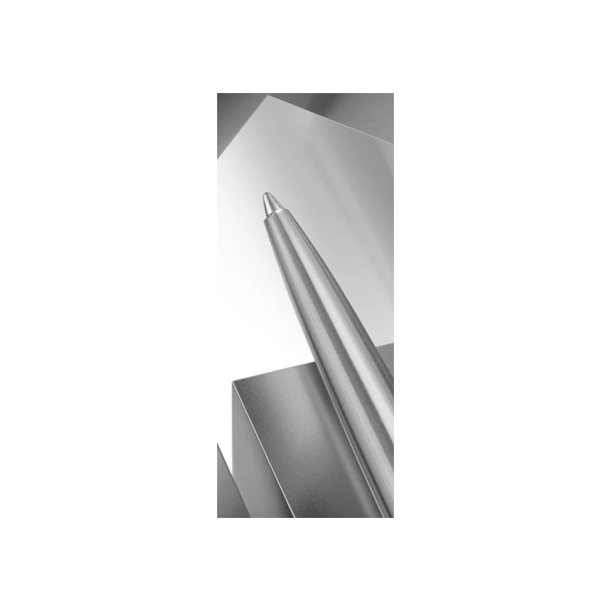 Balpen Parker Jotter XL Monochrome stainless steel M blister à 1 stuk