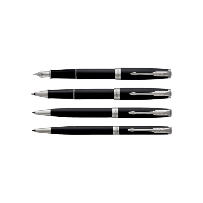 Balpen Parker Sonnet matte black lacquer CT medium