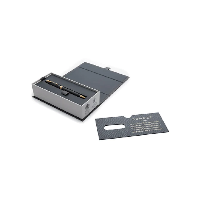 Balpen Parker Sonnet matte black lacquer GT medium