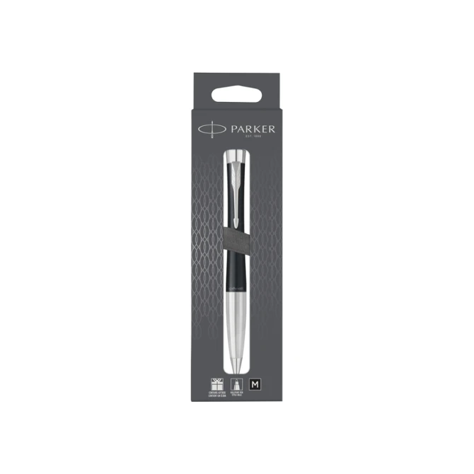 Balpen Parker Urban twist matt black CT medium blister à 1 stuk
