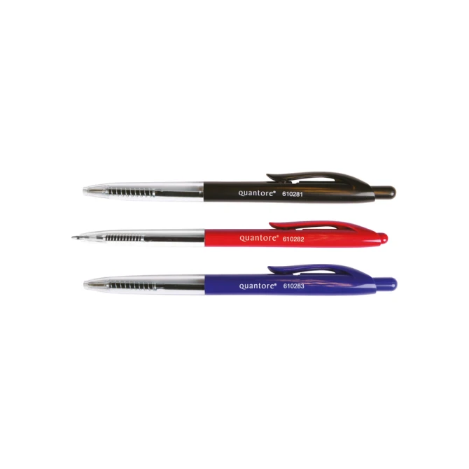 Balpen Quantore drukknop blauw medium