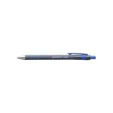 Balpen Quantore rubbergrip drukknop blauw medium