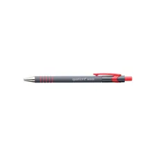 Balpen Quantore rubbergrip drukknop rood medium