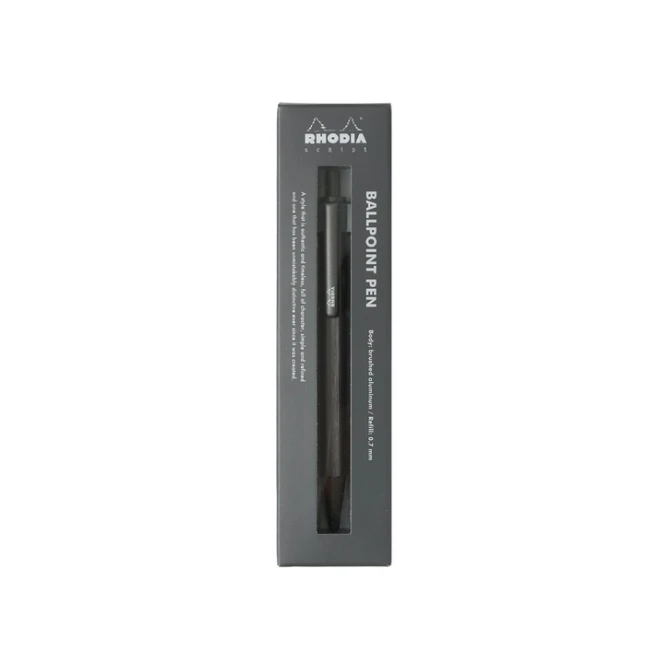 Balpen Rhodia scRipt medium titanium