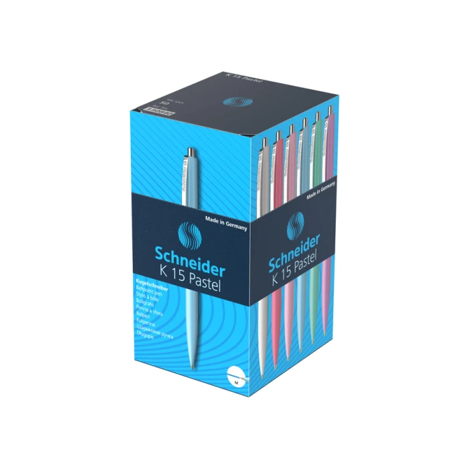 Balpen Schneider K15 medium pastel assorti