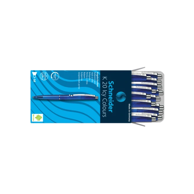Balpen Schneider K20 Icy Colours medium blauw