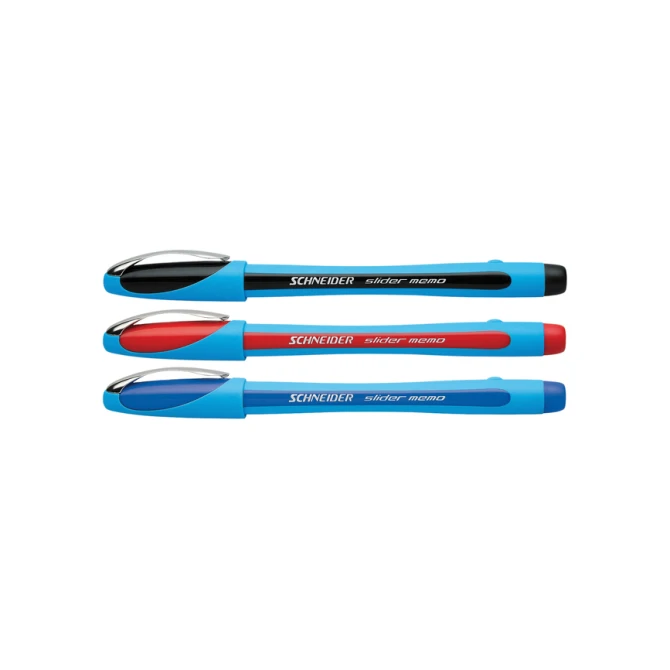 Balpen Schneider Slider Memo extra breed blauw