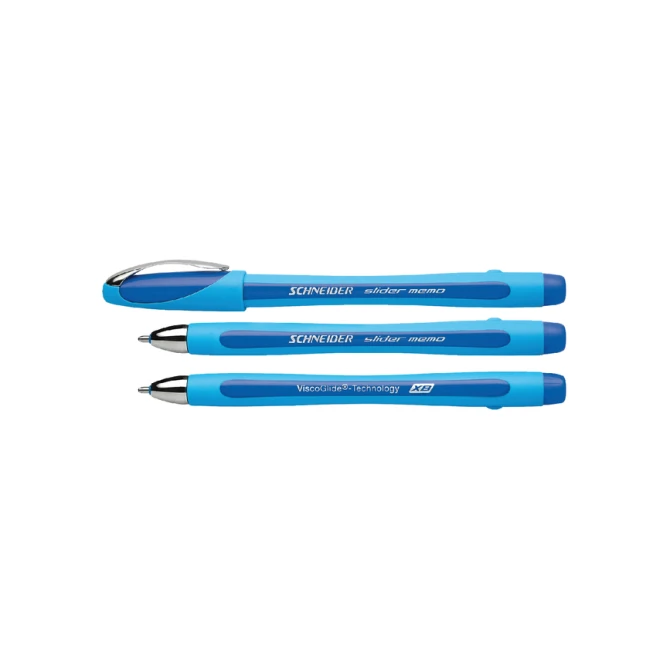 Balpen Schneider Slider Memo extra breed blauw