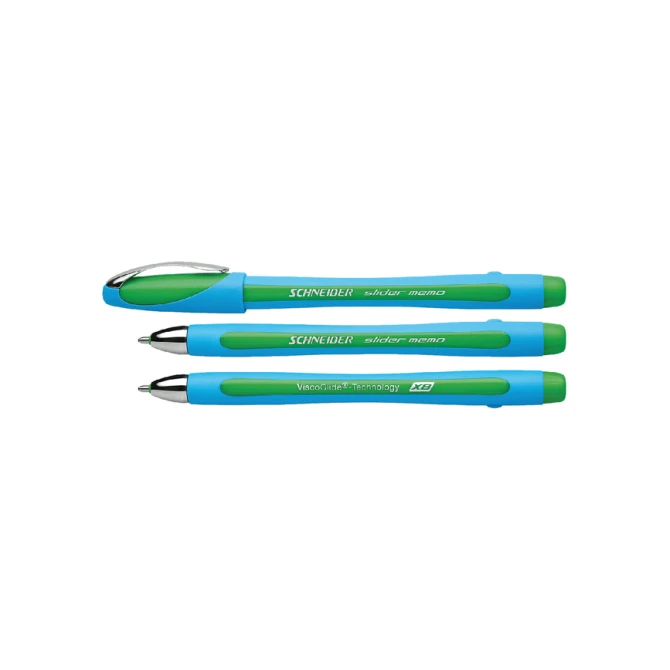 Balpen Schneider Slider Memo extra breed groen