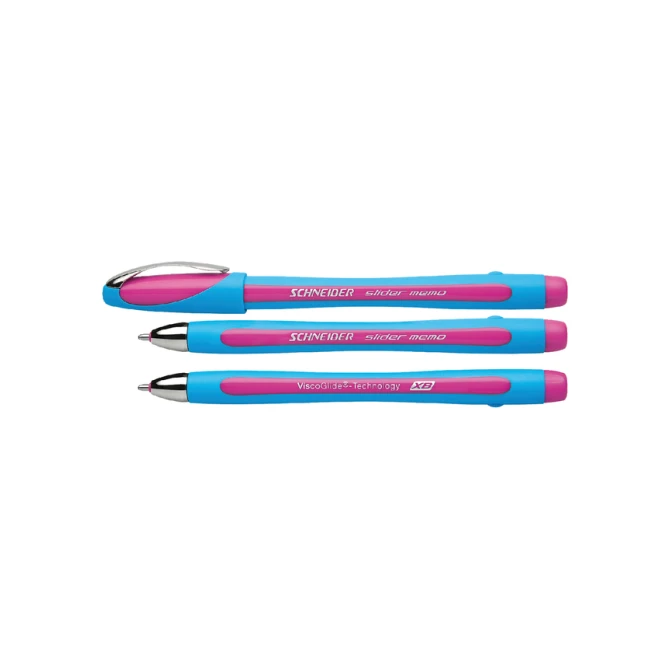 Balpen Schneider Slider Memo extra breed roze