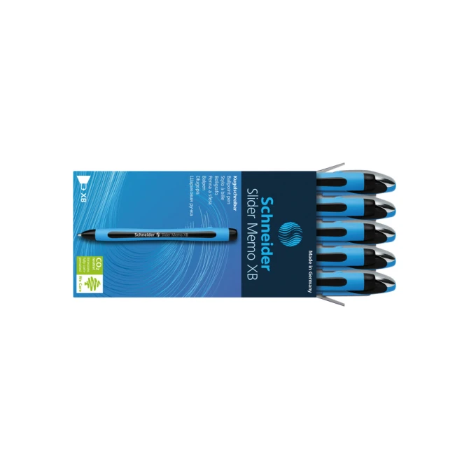 Balpen Schneider Slider Memo extra breed zwart