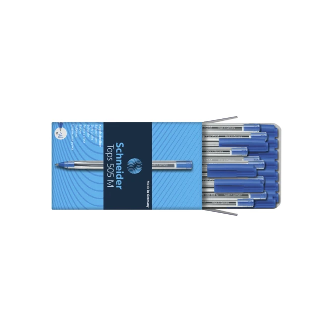 Balpen Schneider Tops 505 medium blauw