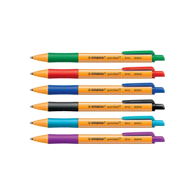 Balpen STABILO pointball 6030/36 medium groen