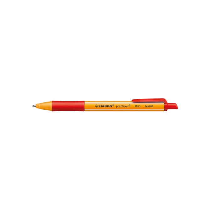 Balpen STABILO pointball 6030/40 medium rood