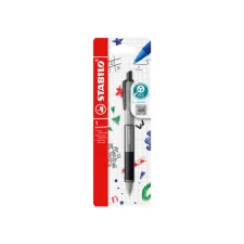 Balpen STABILO pointball colorful medium zwart blister à 1 stuk Balpen STABILO pointball colorful medium zwart blister à 1 stuk