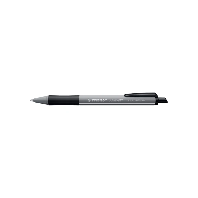 Balpen STABILO pointball colorful medium zwart blister à 1 stuk