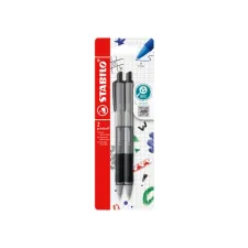 Balpen STABILO pointball colorful medium zwart blister à 2 stuks Balpen STABILO pointball colorful medium zwart blister à 2 stuks