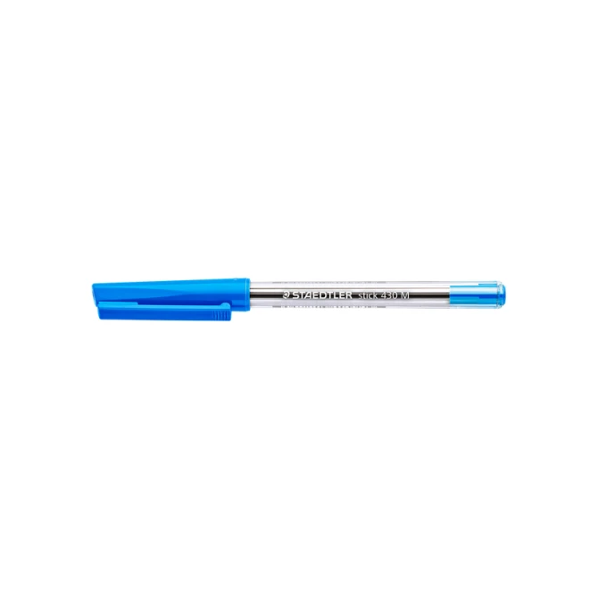 Balpen Staedtler Stick 430 blauw medium