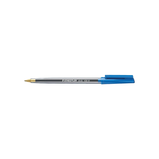 Balpen Staedtler Stick 430 blauw medium