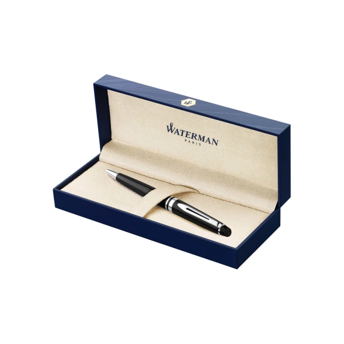 Balpen Waterman Expert black lacquer CT medium