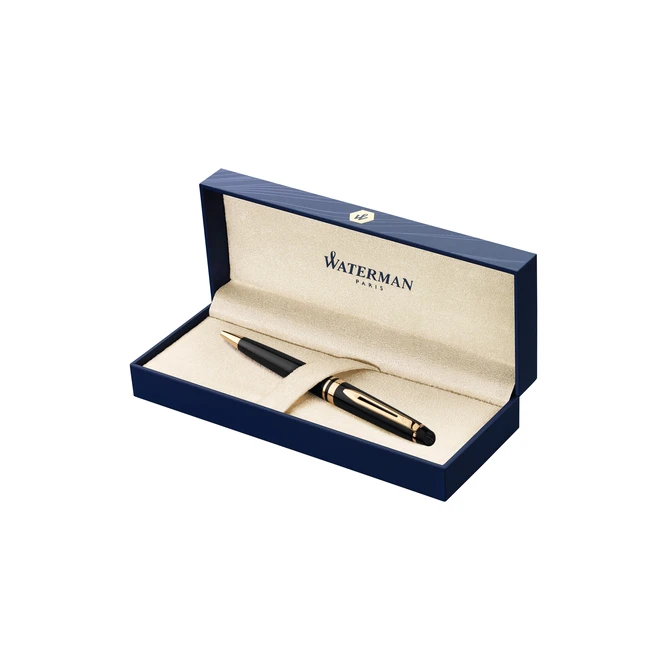 Balpen Waterman Expert black lacquer GT medium