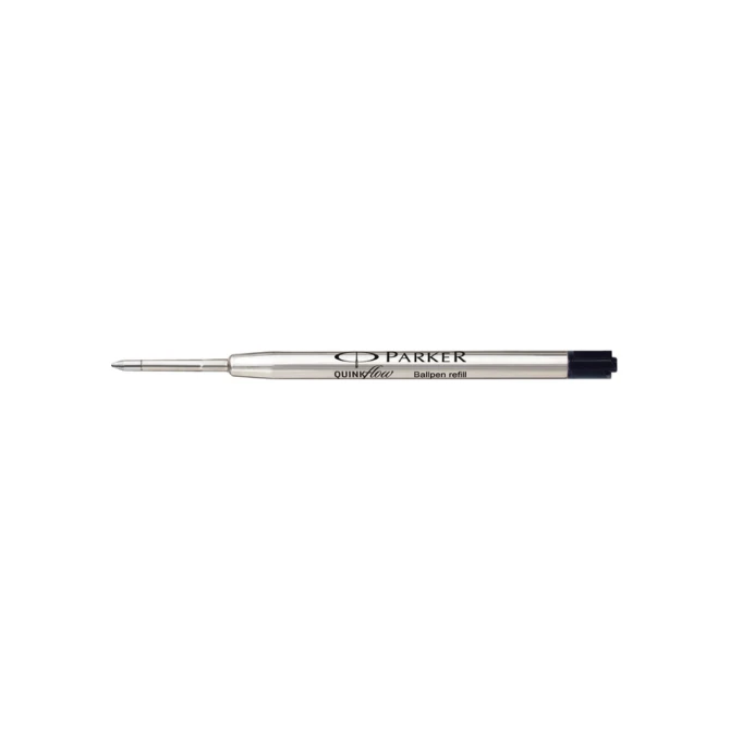 Balpenvulling Parker Quinkflow medium zwart blister à 10 stuks
