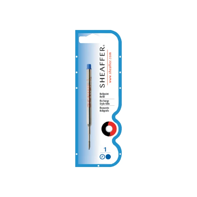 Balpenvulling Sheaffer fijn blauw blister à 1 stuk