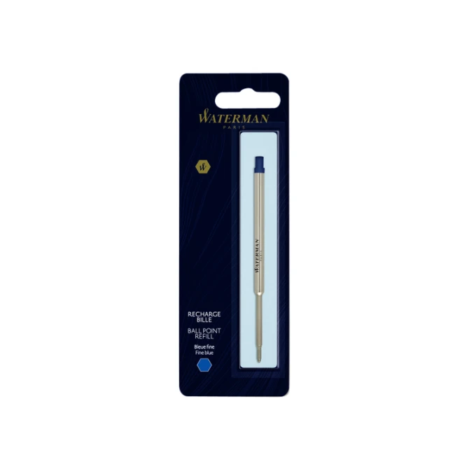 Balpenvulling Waterman fijn blauw blister à 1 stuk