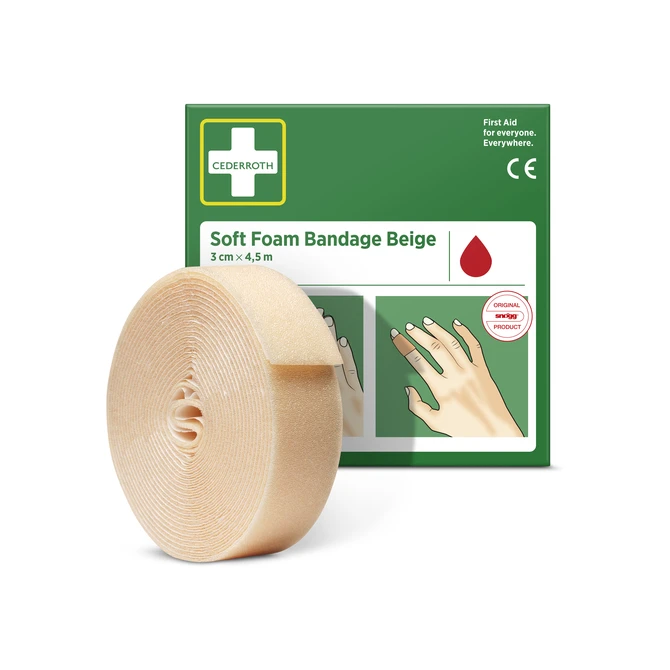 Bandage Cederroth Soft Foam 3cmx4,5m beige