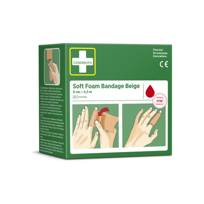 Bandage Cederroth Soft Foam 6cmx4,5m beige