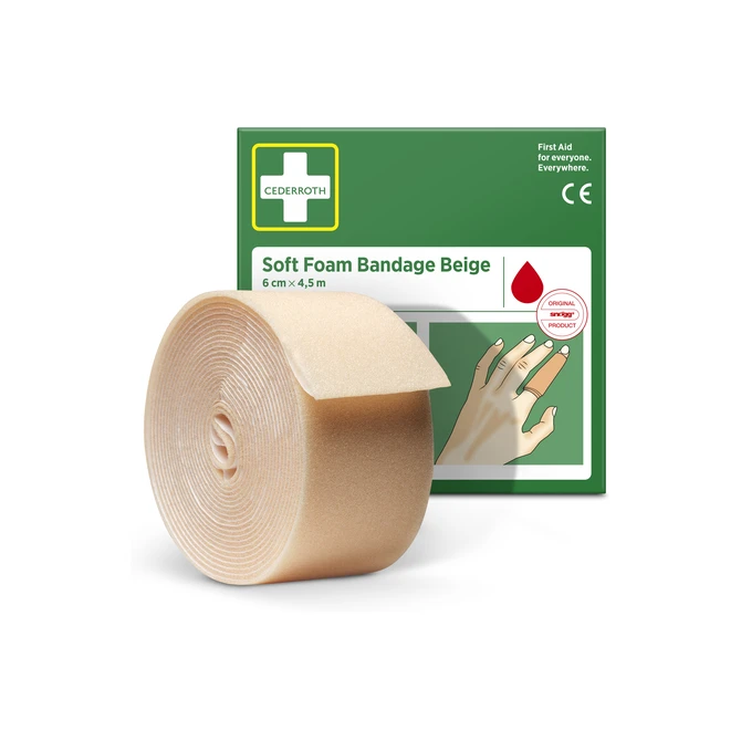 Bandage Cederroth Soft Foam 6cmx4,5m beige