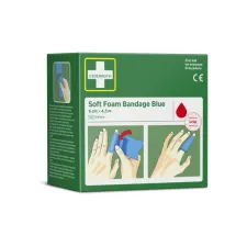 Bandage Cederroth Soft Foam 6cmx4,5m blauw