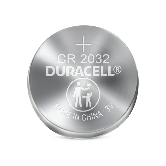 Batterij Duracell knoopcel 2xCR2032 lithium Ø20mm 3V-180mAh