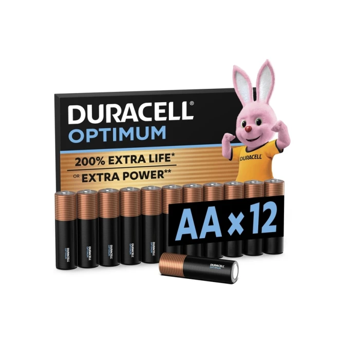 Batterij Duracell Optimum 12x AA Batterij Duracell Optimum 12x AA