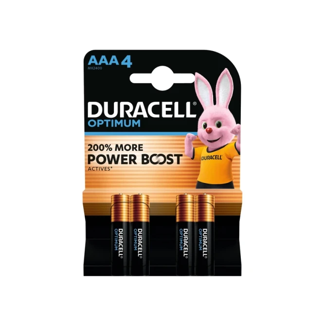 Batterij Duracell Optimum 4x AAA