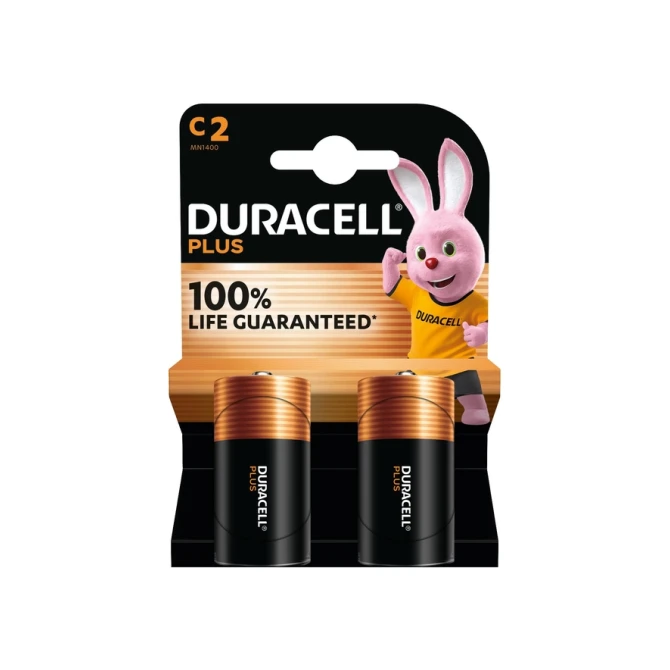 Batterij Duracell Plus 2x C