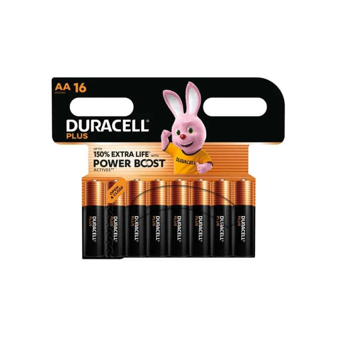 Batterij Duracell Plus Powerboost 16x AA