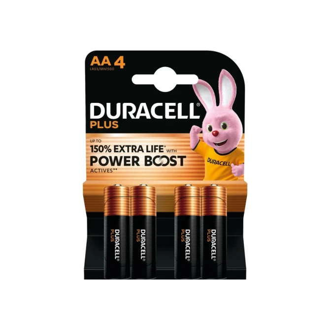 Batterij Duracell Plus Powerboost 4x AA