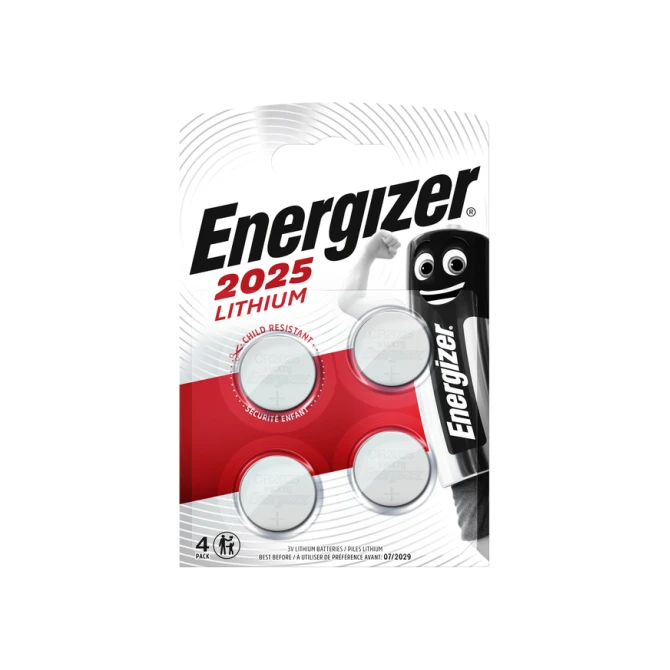 Batterij Energizer knoopcel 4xCR2025 lithium