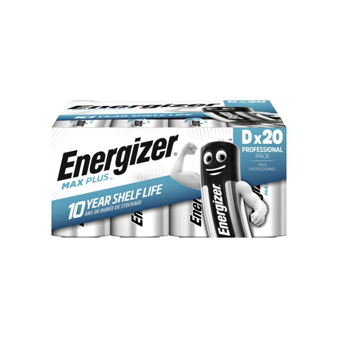 Batterij Energizer Max Plus 20xD alkaline