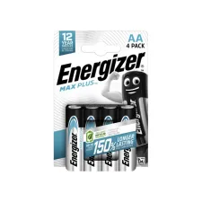 Batterij Energizer Max Plus 4xAA alkaline Batterij Energizer Max Plus 4xAA alkaline