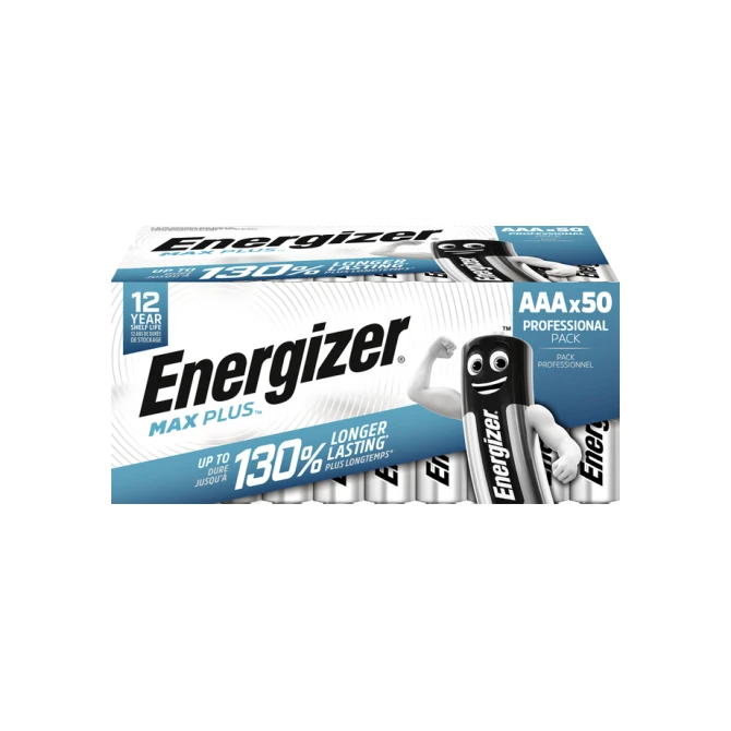 Batterij Energizer Max Plus 50xAAA alkaline